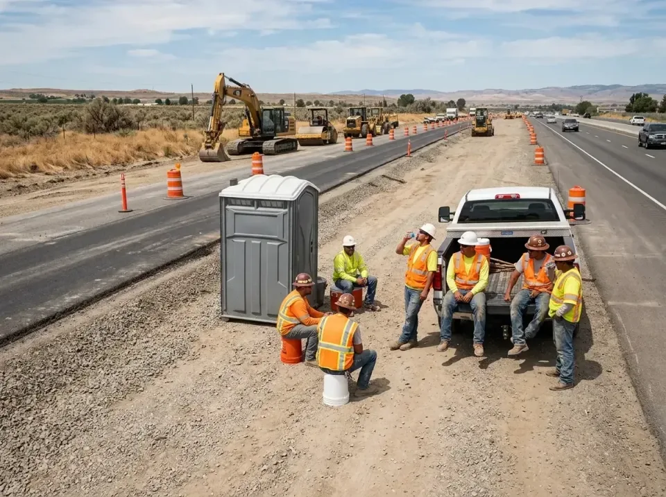 highway-road-construction-crew-007 — frequently asked questions, Porta Potty and Restroom Rentals in Sterling, KS